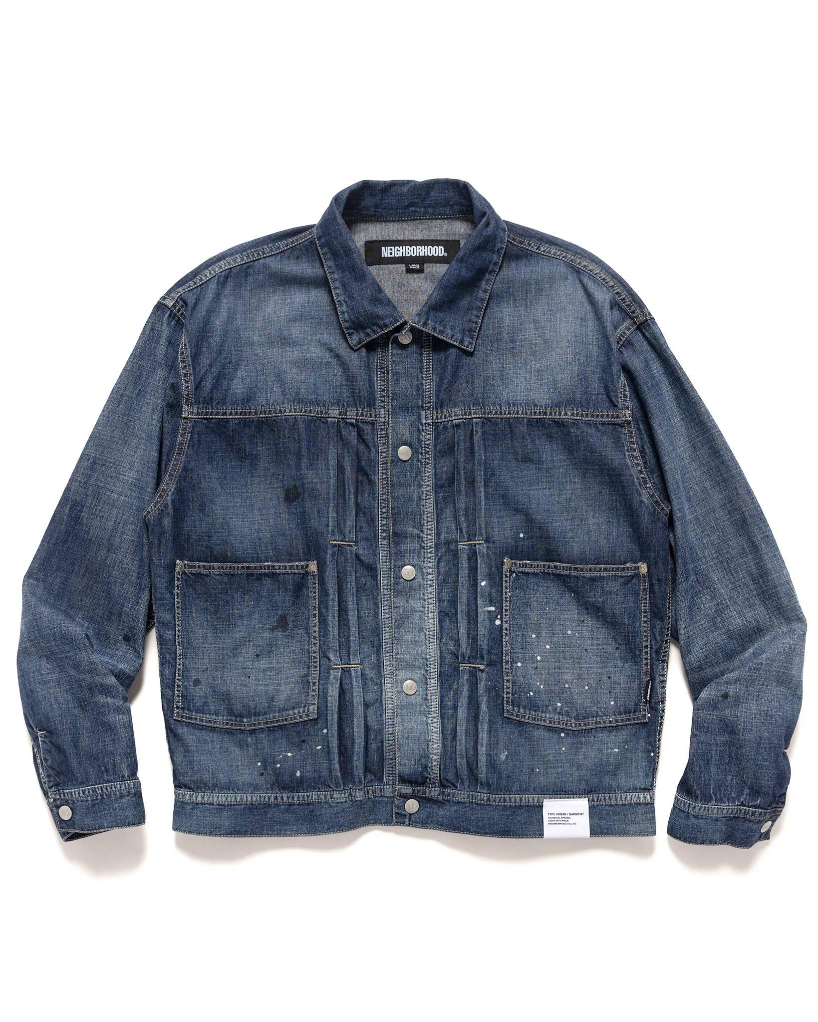 Washed Lightweight Denim Jacket Indigo