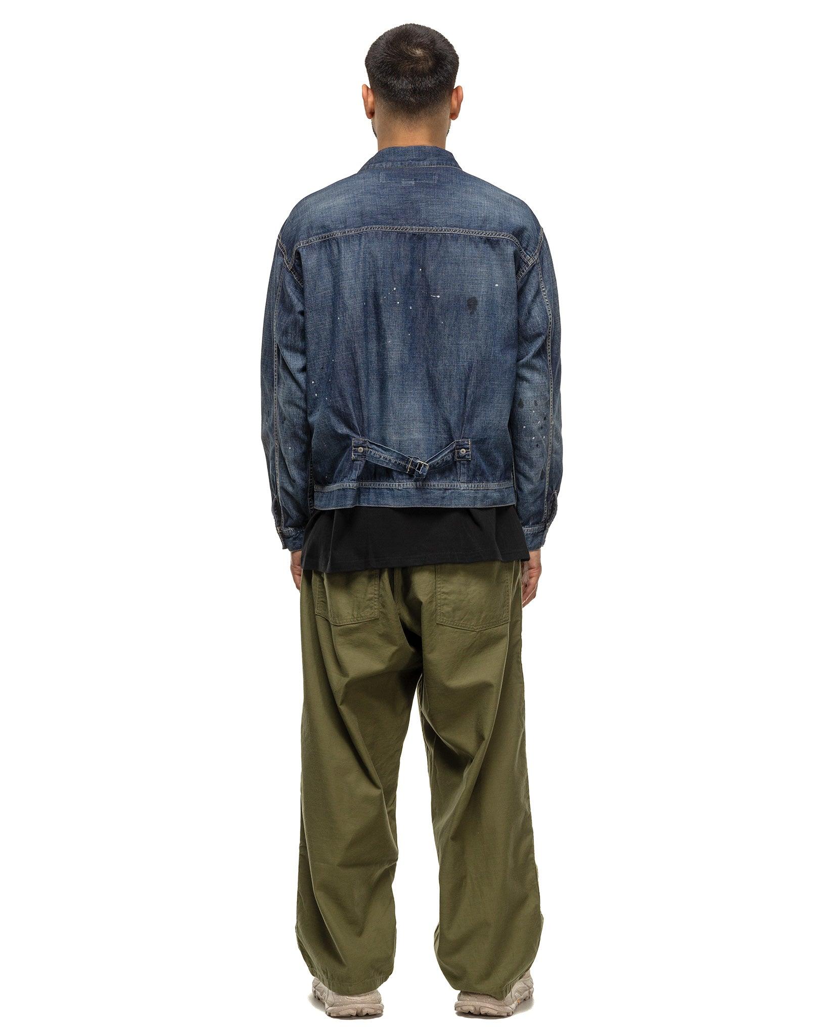 Washed Lightweight Denim Jacket Indigo