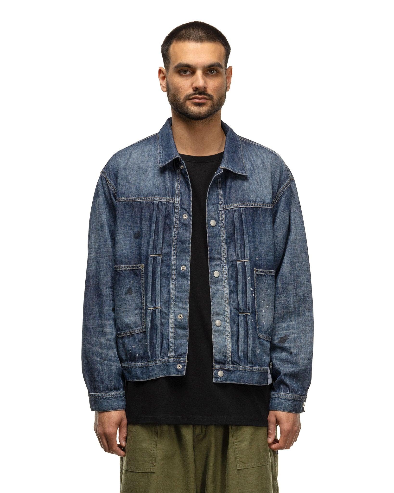 Washed Lightweight Denim Jacket Indigo