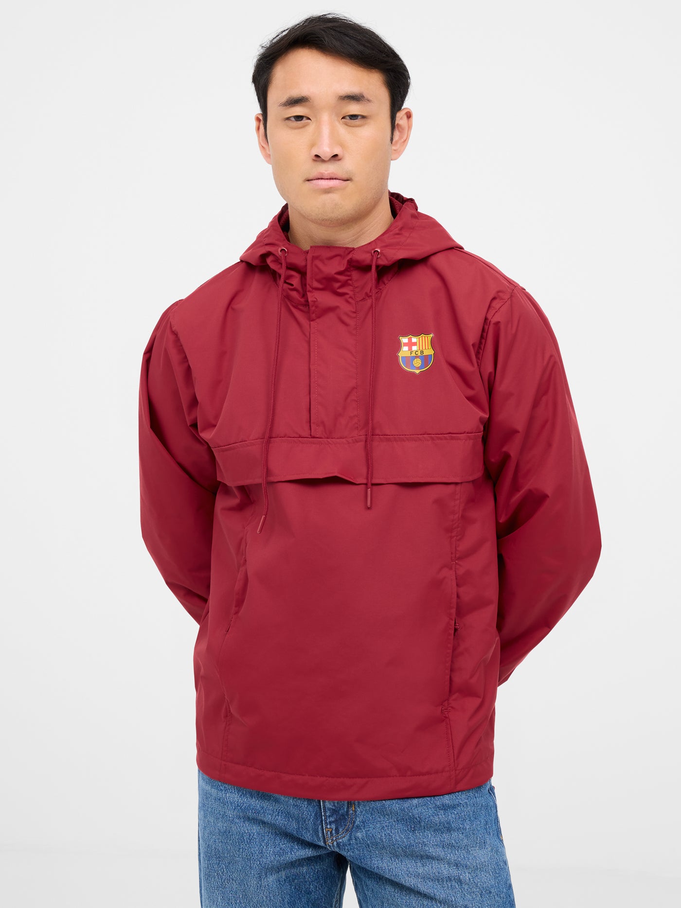 Waterproof maroon jacket Bara