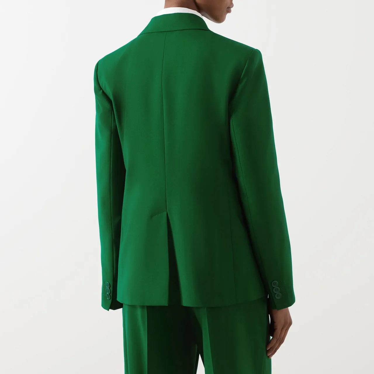 WEEKEND MAX MARA Lamine Single-Breasted Blazer - Green