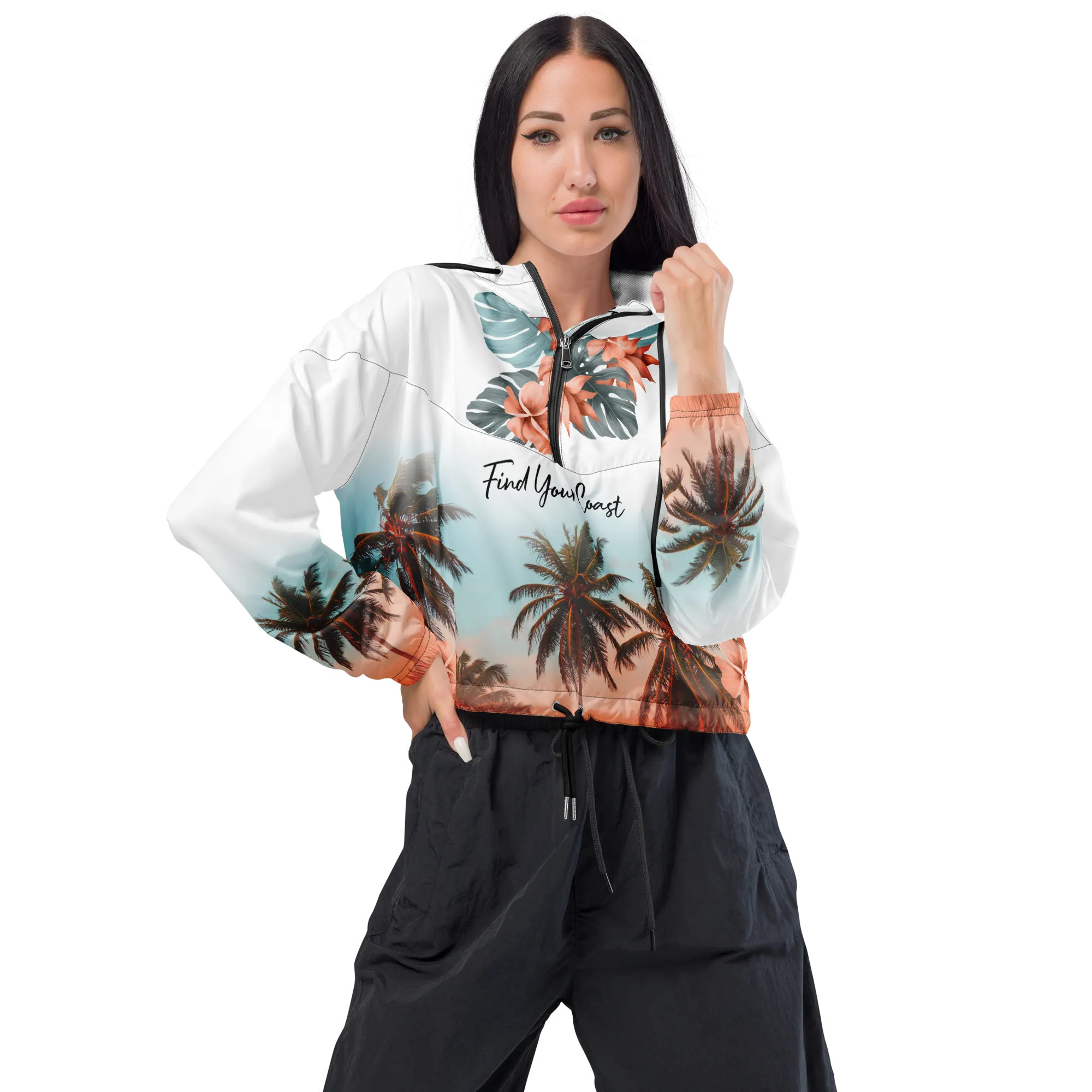 Women's Cropped Coastal Windbreaker