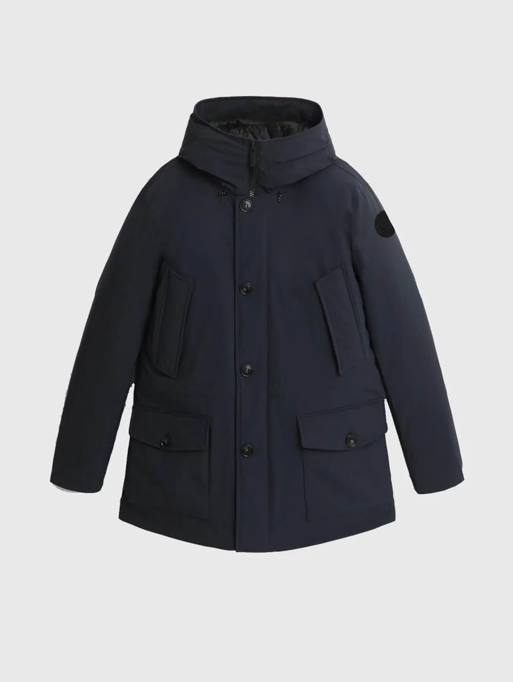 Woolrich Arctic Stretch Parka Melton Blue