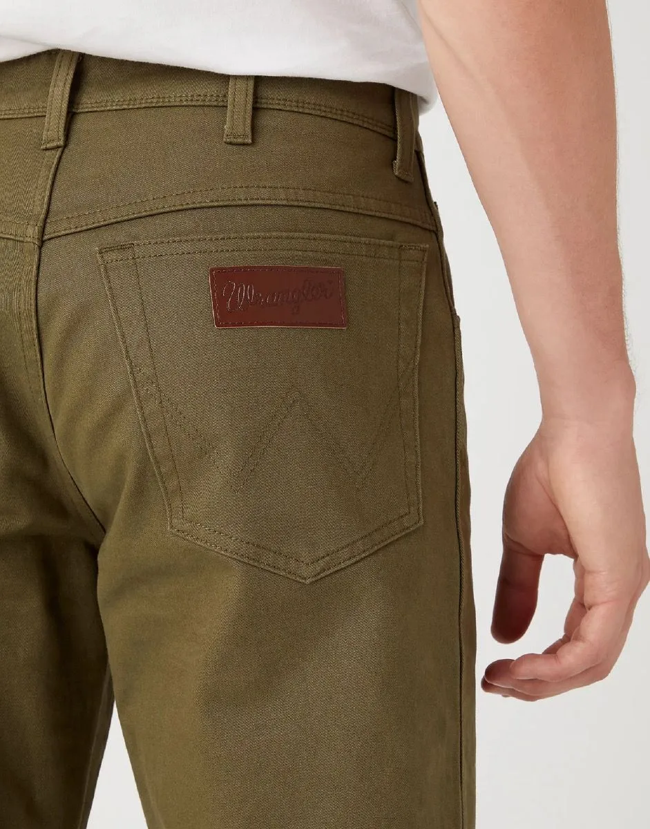 Wrangler Texas Slim Stretch S9 Soft Fabric Jeans Militare Green